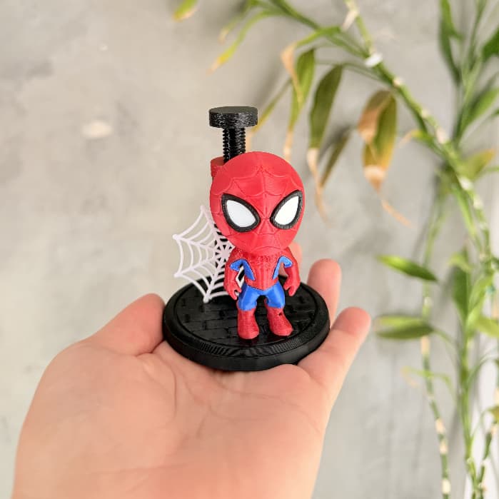 Suporte De GPU Ajustável Chibi Homem Aranha Impressão 3D