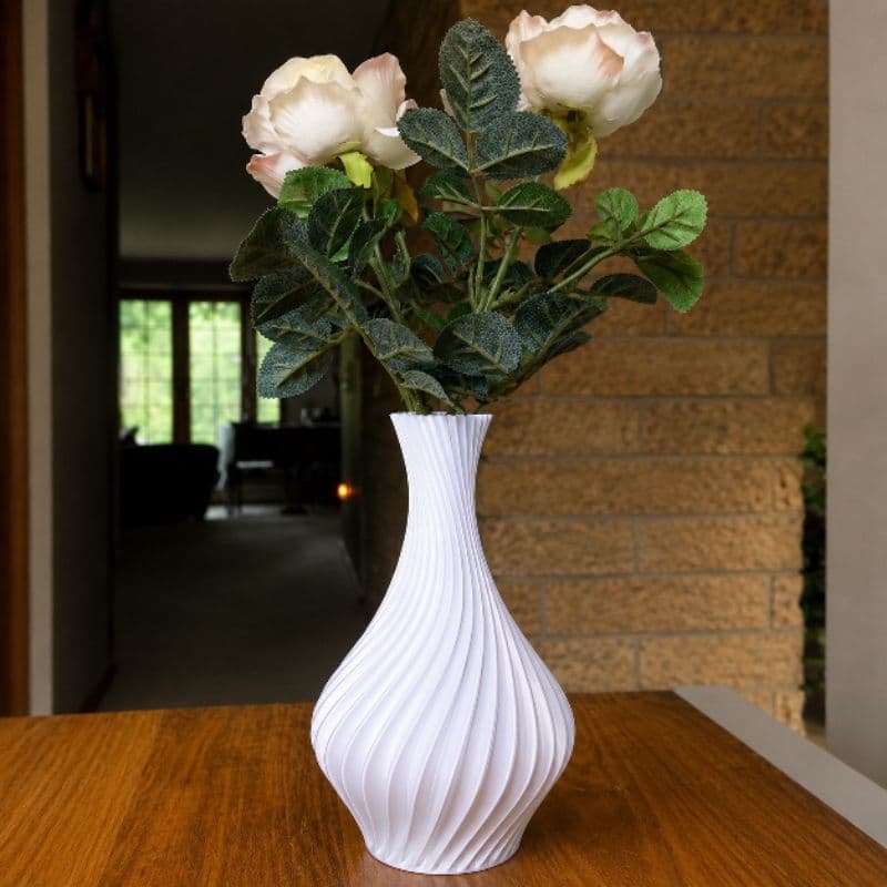 Vaso Decorativo Nórdico Minimalista de Plástico para Sala de Estar e Mesa Posta