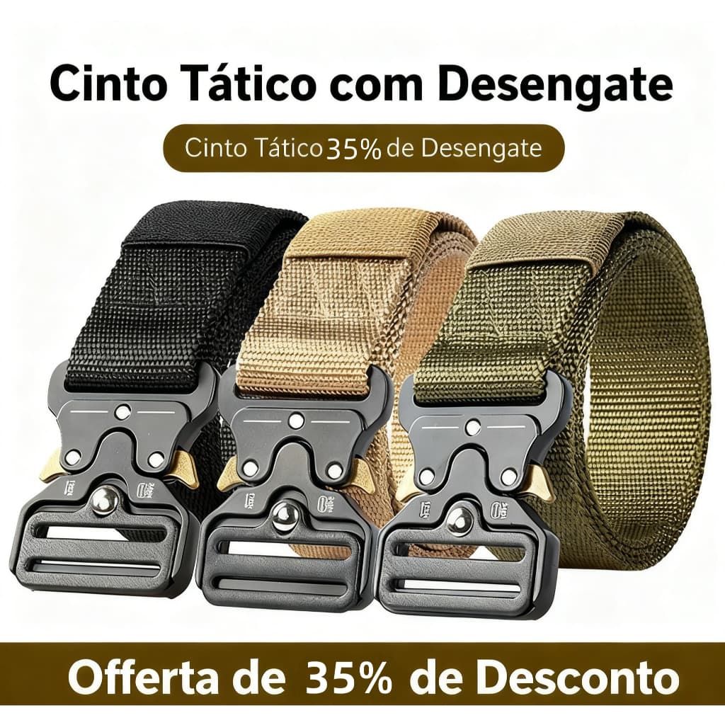 Cinto Casual Unissex de Nylon com Fivela Plástica Rápida - Confortável para Jeans, Trabalho e Atividades ao Ar Livre