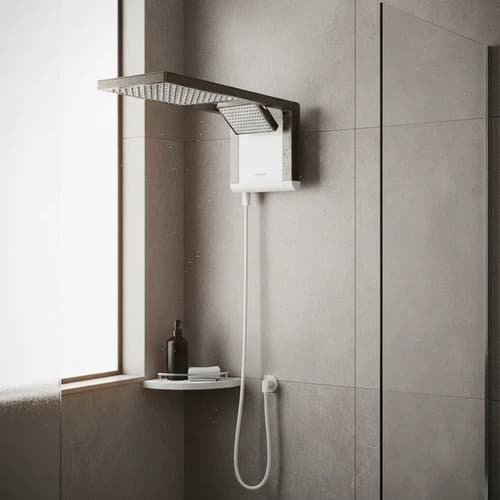 Chuveiro Acqua Duo Branco - Grafite  220V 7800W