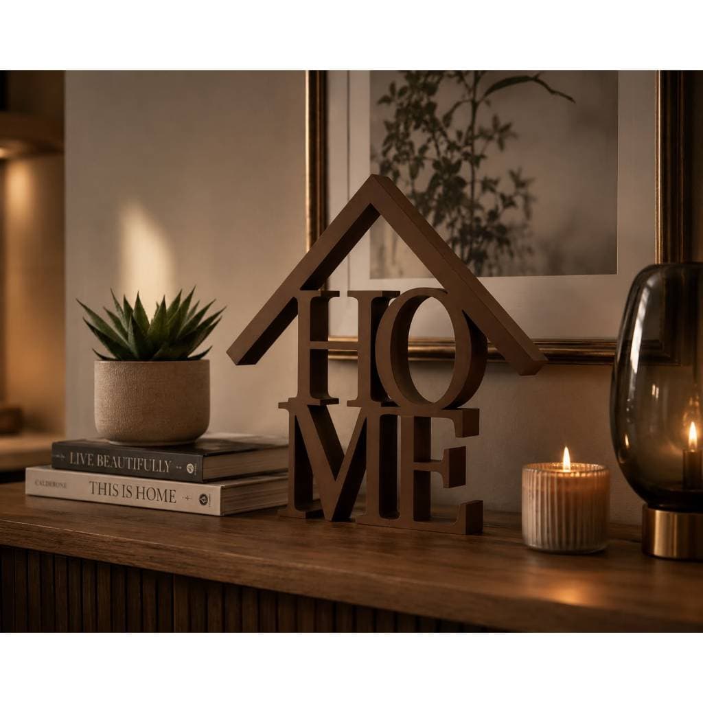 Letreiro Expositor Decorativo HOME