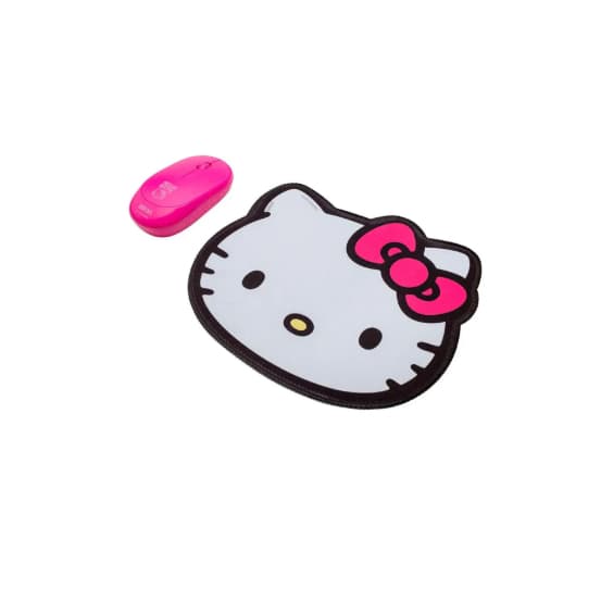 Mouse Pad Hello Kitty Colorido Studio Fofa Letron com Mouse