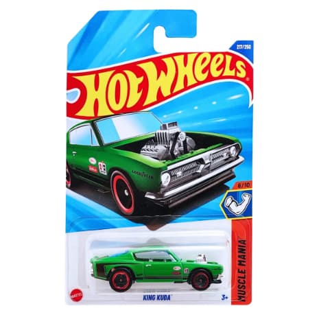 Hot Wheels King Kuda Verde Goodyear Bell Edelbrock Hurst - Hw Muscle Mania