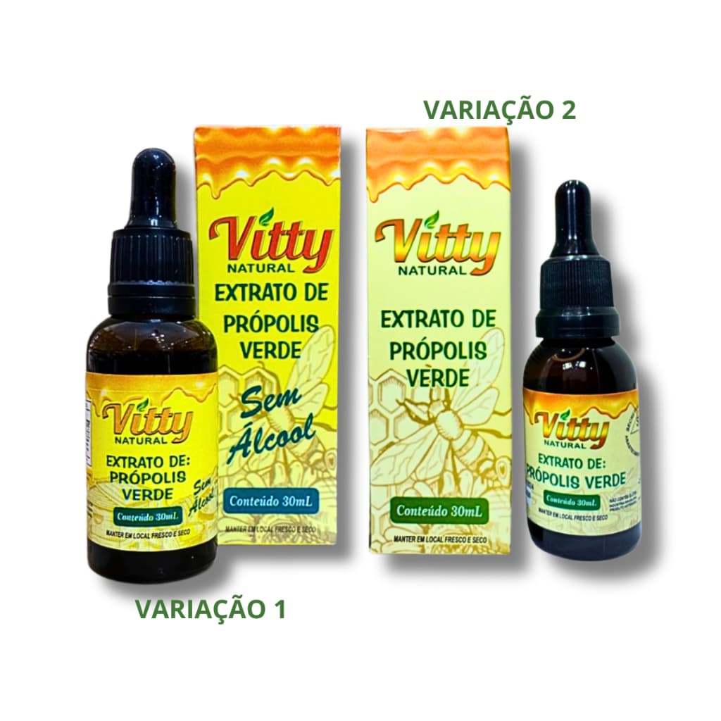 EXTRATO DE PRÓPOLIS VERDE SEM ÁLCOOL ou COM ÁLC CEREAIS – 30 ml | Direto Produtor | Alta Imunidade