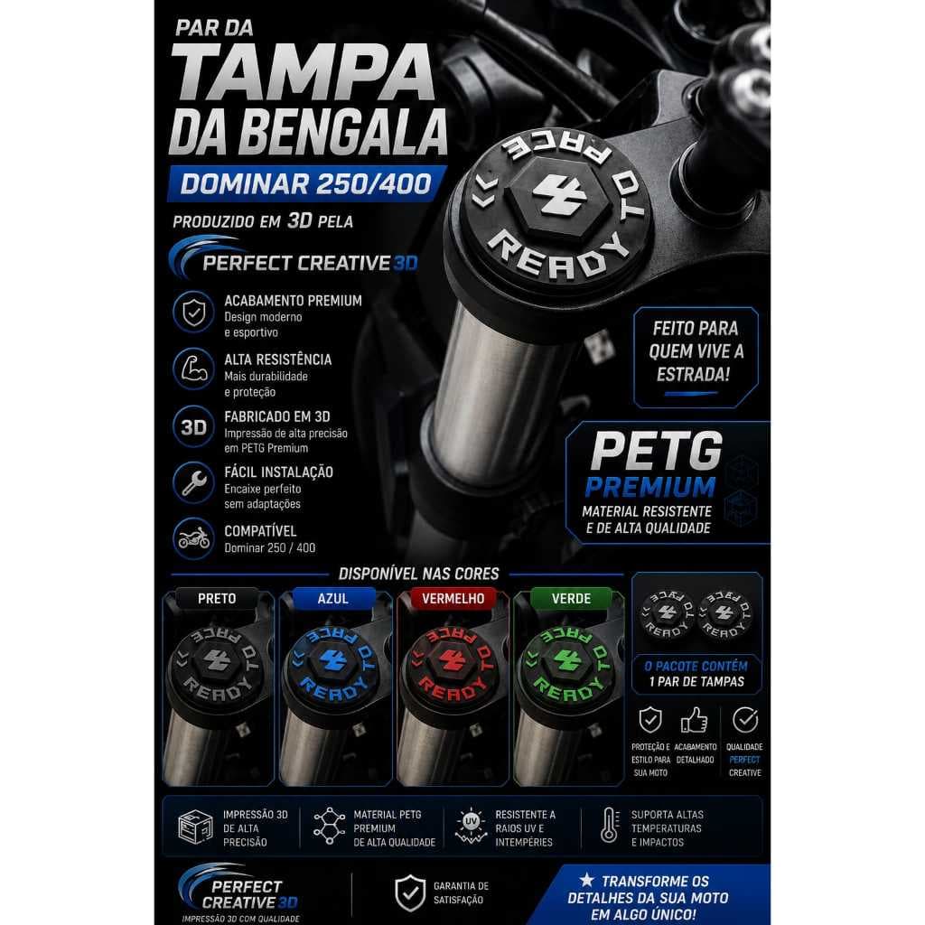 Par da Tampa da Bengala Dominar 400/250