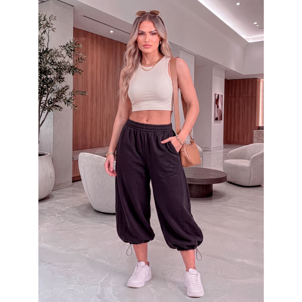 Calça/Bermuda Baggy Wide Leg Streetwear Unissex Larga Cargo