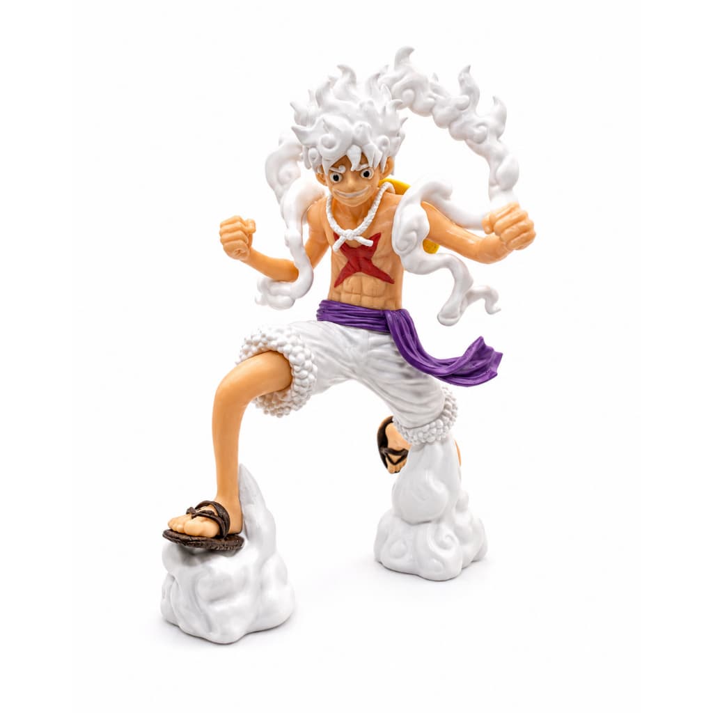 Figura de Ação - Monkey D. Luffy (Gear Five) - One Piece - Gear Cinco - Modelo Nika (Deus do Sol)