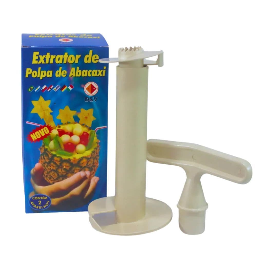 Extrator Descascador de Abacaxi frutas polpa