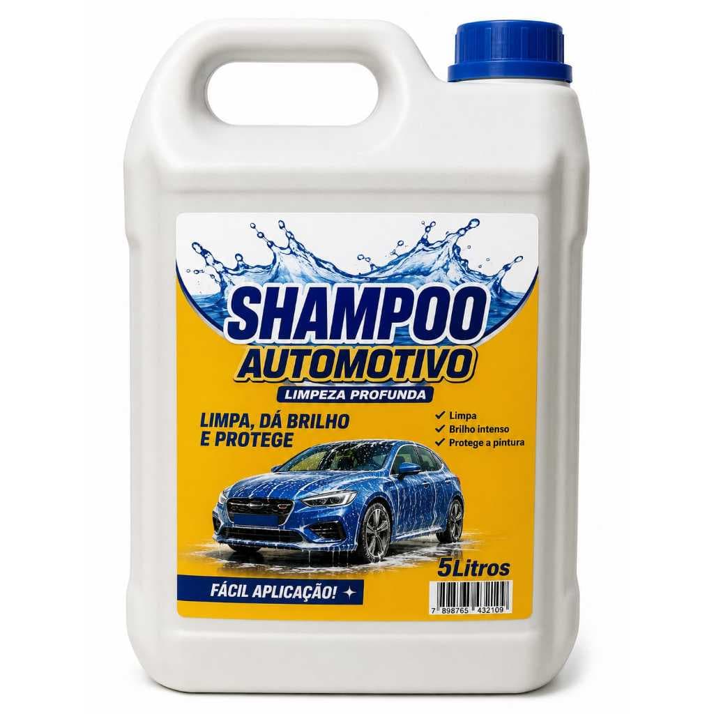 Shampoo Automotivo Concentrado 5 Litros – Lava Carros com Alta Espuma