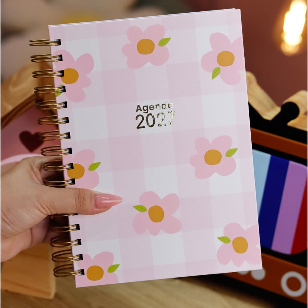 Agenda 2027 Capa Dura Planner, Organizador Pessoal, Rotina, Trabalho, Estudos e Compromissos