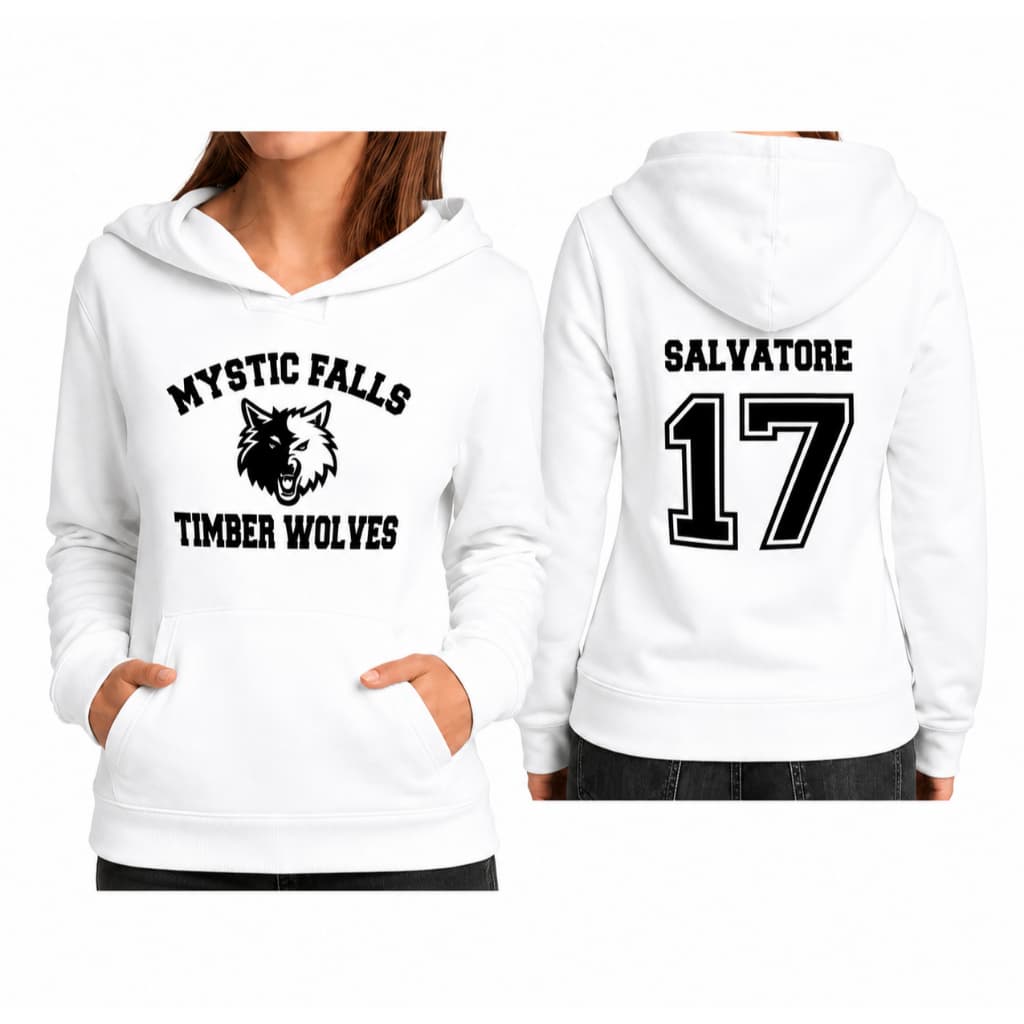 Blusa De Moletom The Vampire Diaries 17 Salvatore em algodão