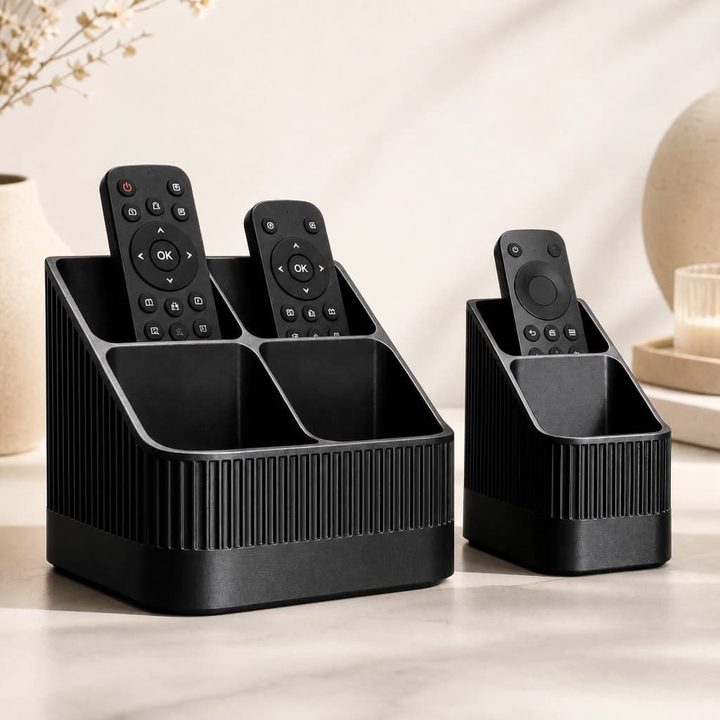 Suporte Organizador para Controle Remoto de TV – 2 ou 4 Slots | Mesa Sala e Sofá