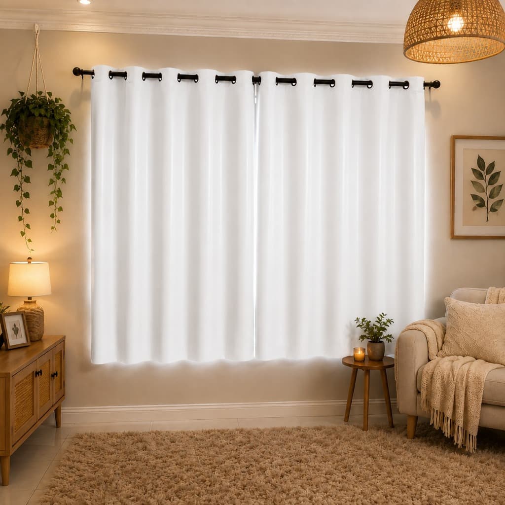Cortina PVC 100% Blackout/Blecaute Corta Luz Privacidade Impermeável