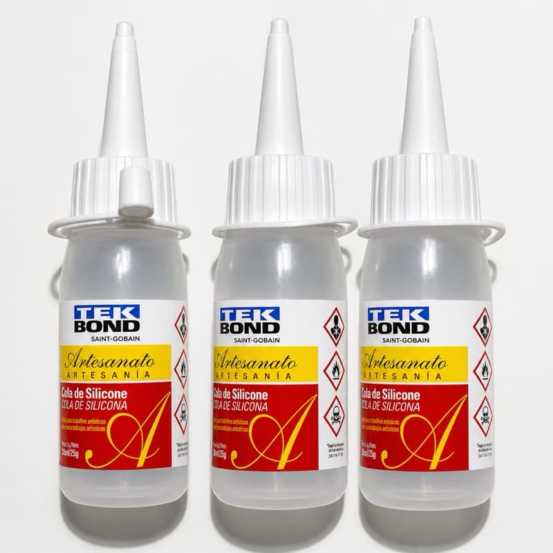 COLA DE SILICONE TEK BOND 30ML – IDEAL PARA ARTESANATO! ✨