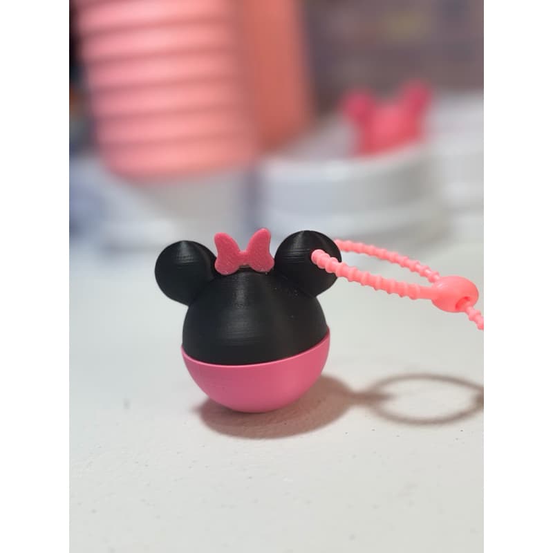CHAVEIRO PORTA JOIAS FORMATO MINNIE E MICKEY DISNEY ESTILO KETTLEBELL