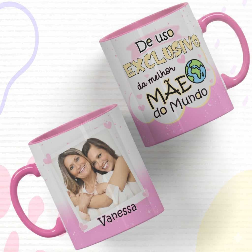 Caneca Personalizada Com foto e Nome Uso Exclusivo do Melhor Professor Professora Mae Pai Vo Tia Dinda