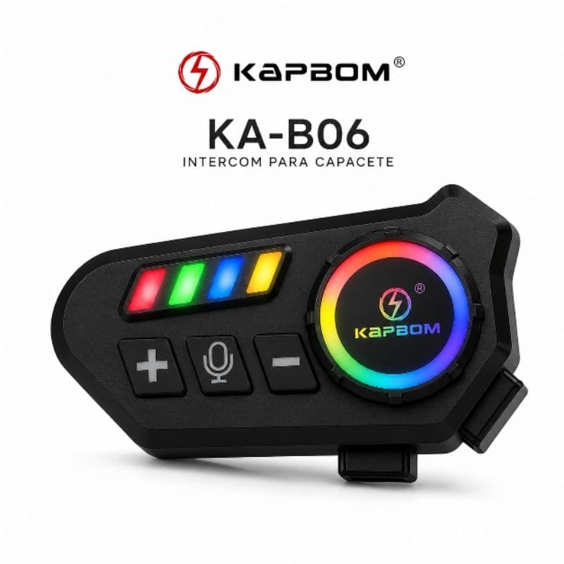 Fone Bluetooth para Capacete Moto Kapbom KA-B06 BT 5.4