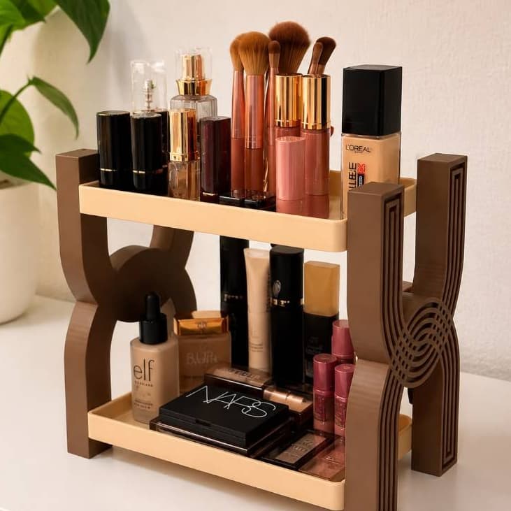 Organizador de Maquiagem 2 Andares | Porta Maquiagem, Cosméticos  | Organizador de Penteadeira