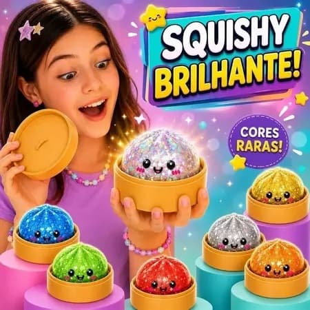 Squishy brinquedo Surpresa Antiestresse Bolinho Fofinho Macio tamanho Grande