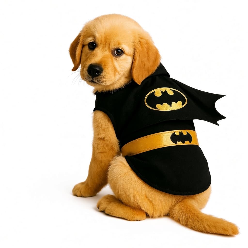 Fantasia Batman Pet Com Capa Para Caes e Gatos, Roupa Pet Batman.