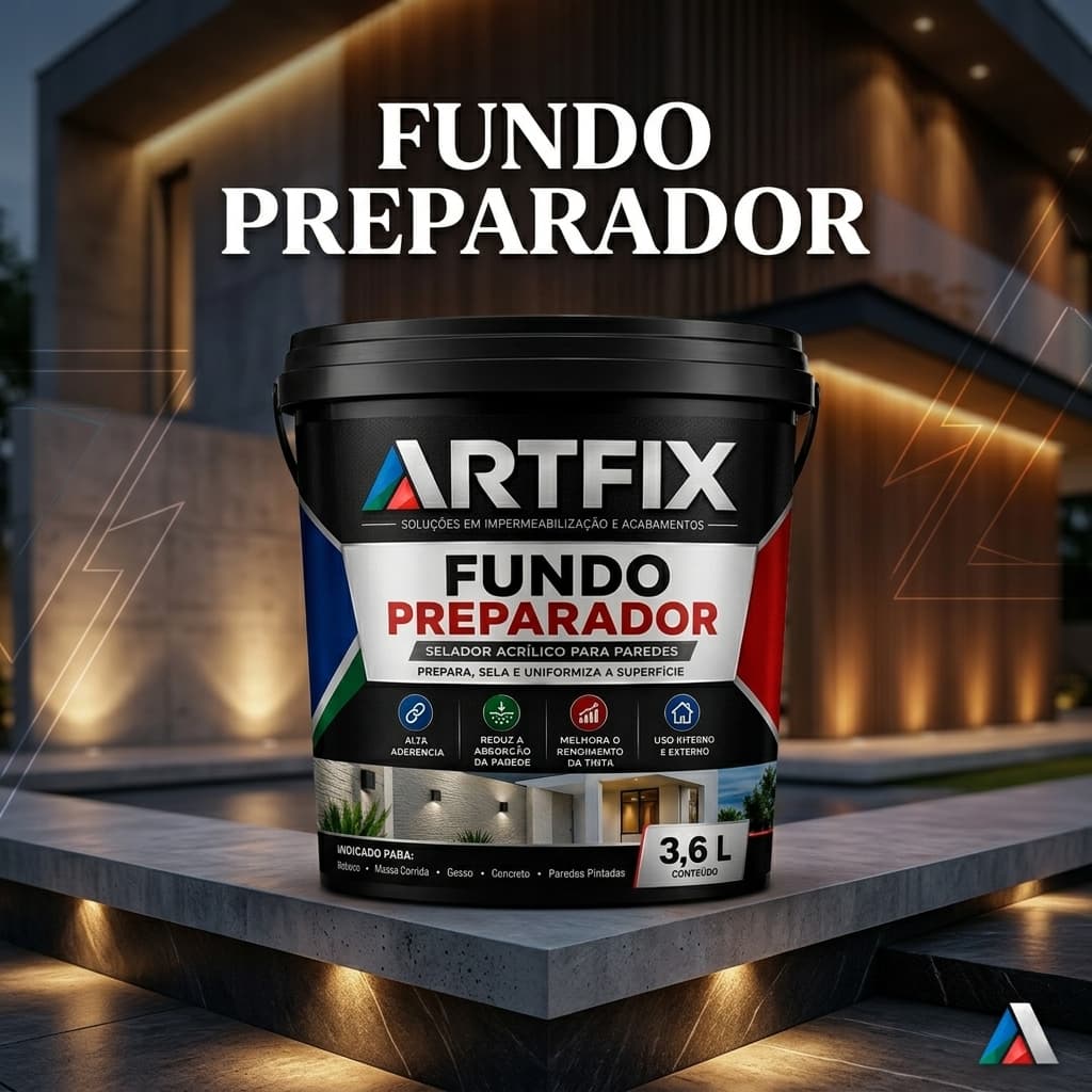 QUEIMA DE ESTOQUE - Fundo Preparador de Paredes 3,6L - Sela Porosidades e Uniformiza Superfícies