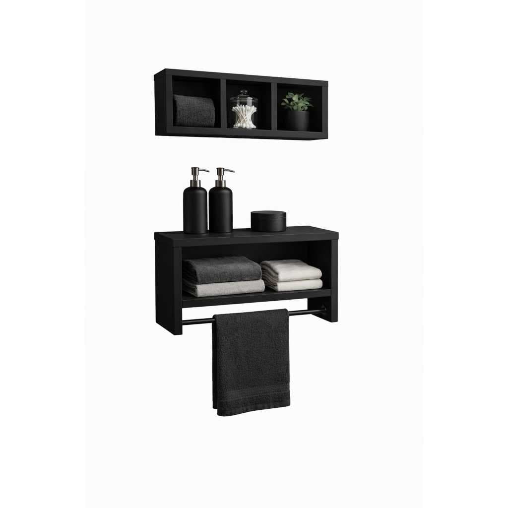 Nicho Organizador de Parede MDF 37x25x10cm – Nicho Decorativo para Banheiro, Quarto, Sala e Lavabo