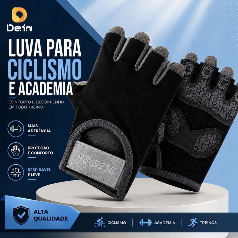 Luva Ciclismo Antiderrapante Meio Dedo Unissex Tamanho M para Bike Academia Fitness Preta Rosa