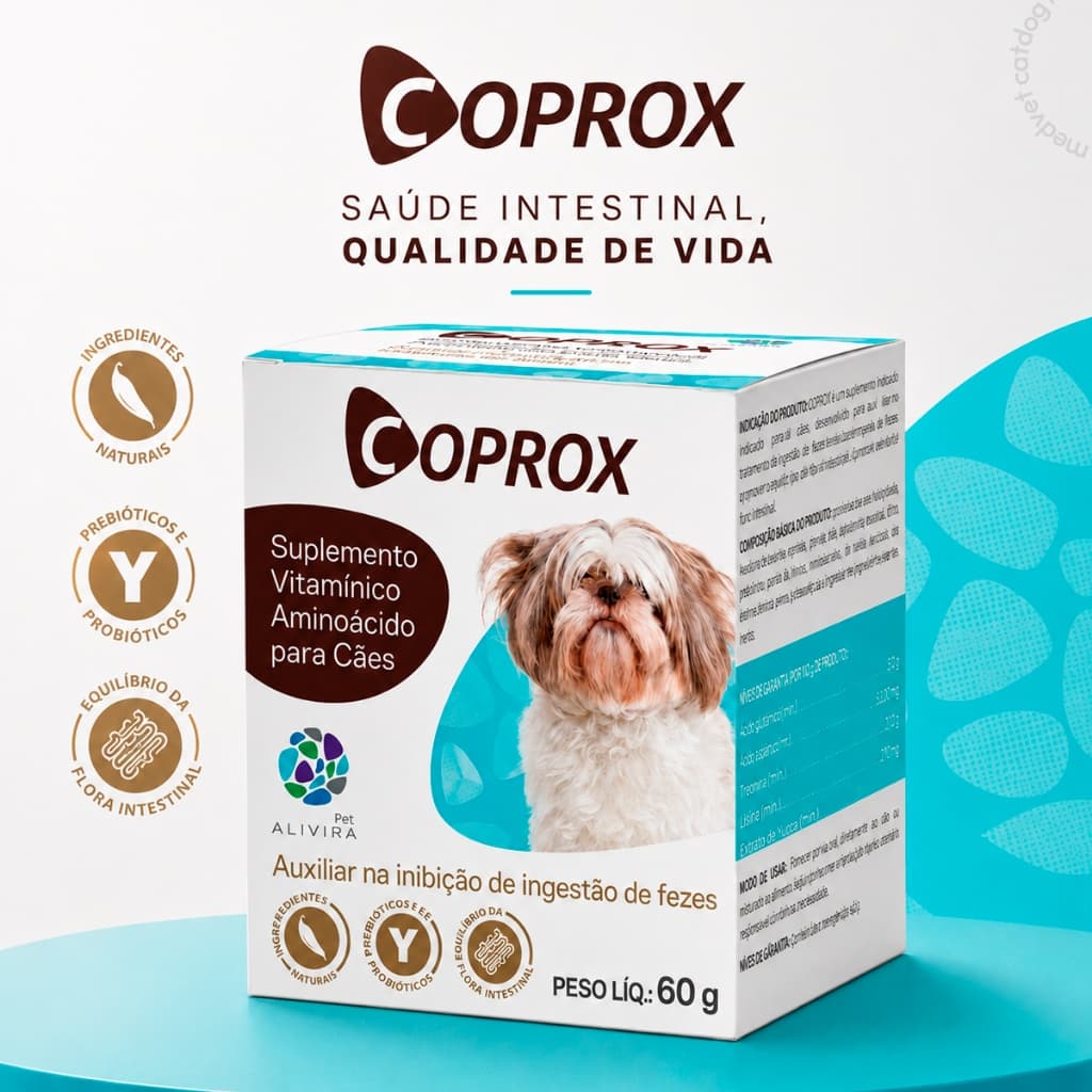 Coprox 60g Suplemento Para Cães Coprofagia Duprat Alivira Pet