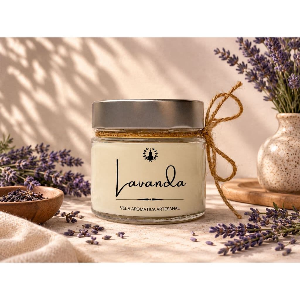 Vela Aromática Lavanda | Classic | Perfumada | Pavio de Algodão | 160 gramas | Cera de Coco | Vegetal