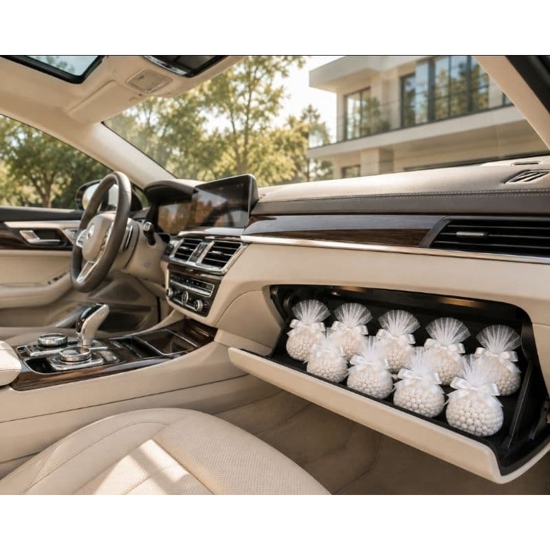 Kit 08 Sachês Perfumados para Carro Aroma Carro Novo Aromatizador Automotivo