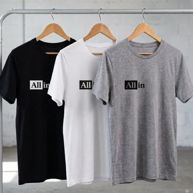 Camiseta All in regular fit tudo incluso masculina / feminina