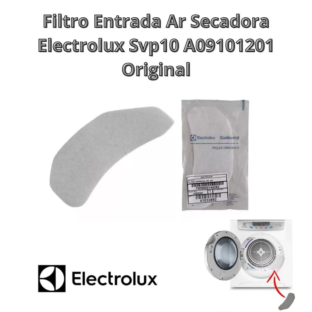 Filtro Entrada Ar Original Secadora Electrolux Svp10 Svp11