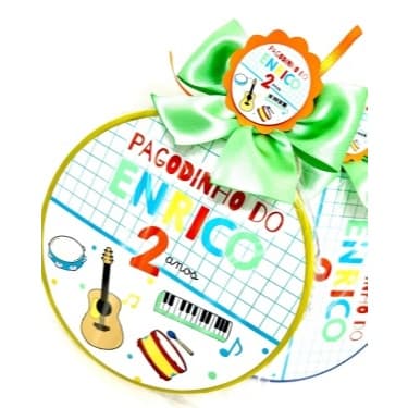 35 Lembrancinhas Pandeiro Infantil Decorado no Tema da Sua Festa