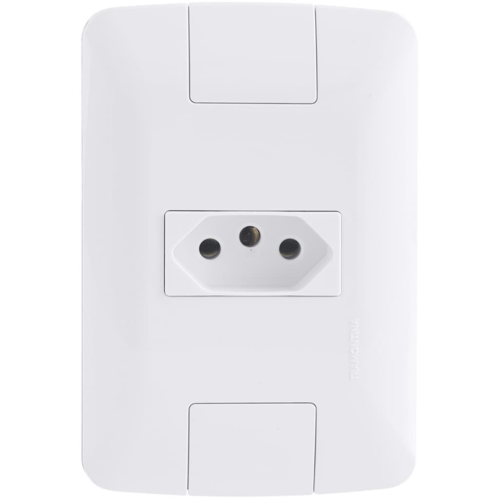 Conjunto Tomada 2p + T 20a/250v Aria Branca - Tramontina Cor Branco