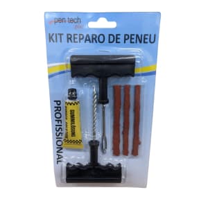 Kit Remendo Macarrão Reparo Pneu Carro Moto S/ Câmara Ferro