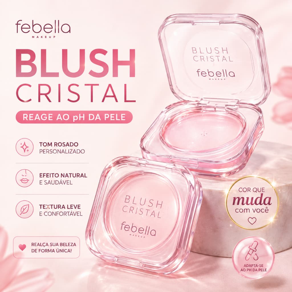 Blush Magic Cristal - Febella - 3,5g