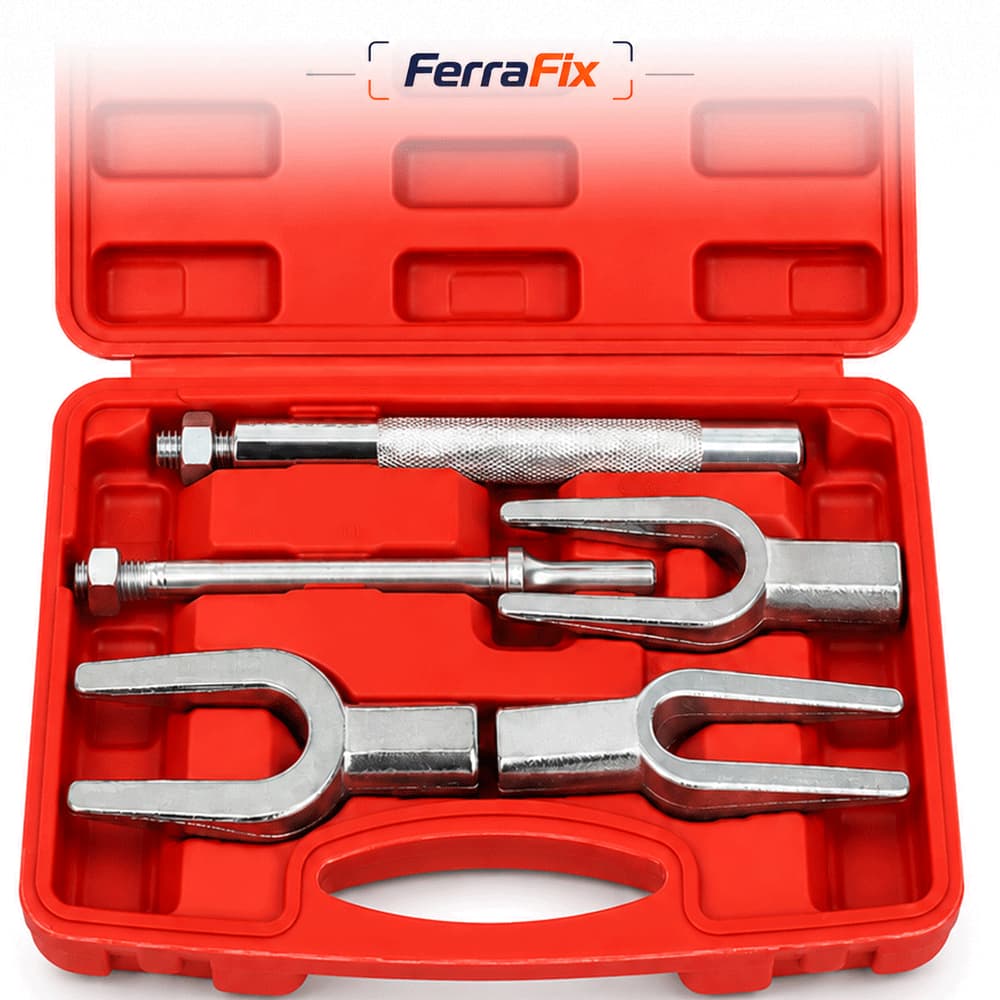 Kit Saca Pivô 5 Peças, Extrator de Junta Esférica Tipo Garfo para Terminal de Direção e Suspensão Automotiva