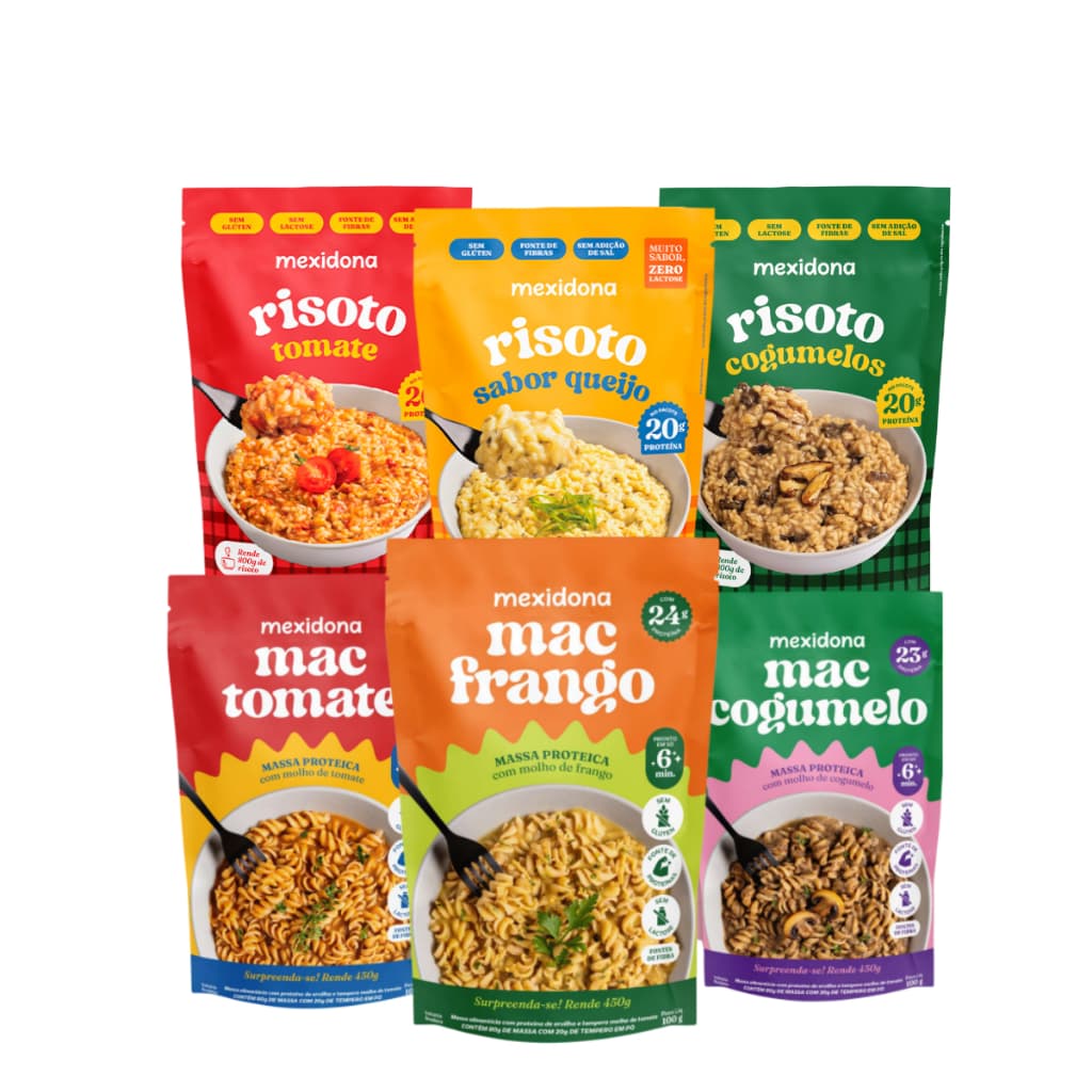 Risotos e Macarrão Mexidona Mac Natural Comida Saudável 6 UN
