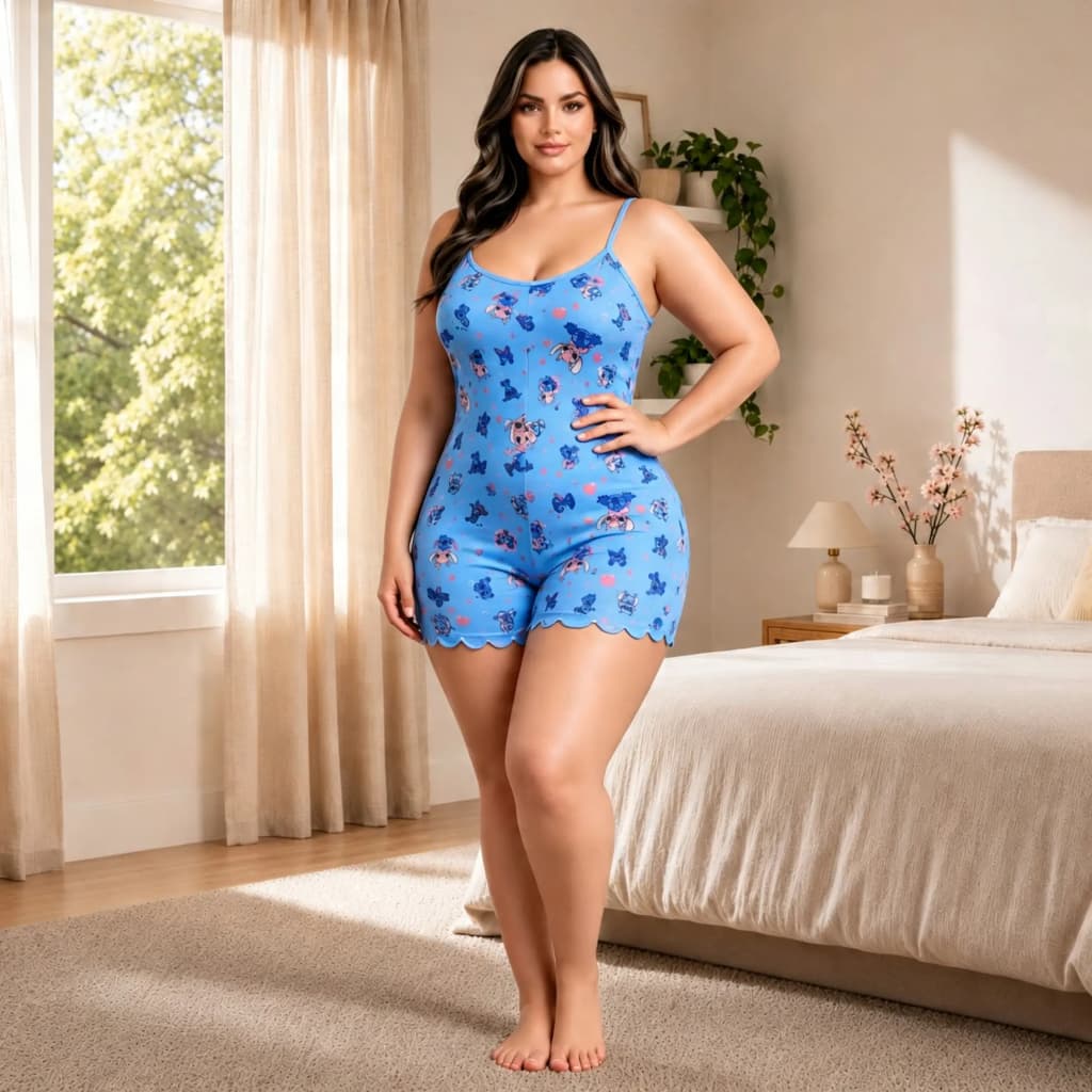 Macaquinho De Dormir Plus Size Super Macio e Confortável