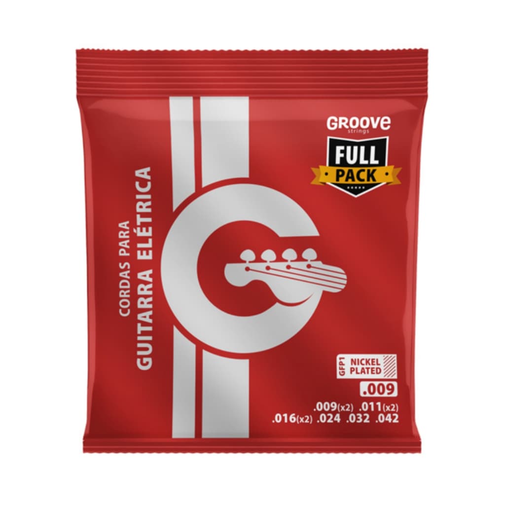 ENCORDOAMENTO GUITARRA GROOVE GFP1 0.009 FULL PACKAGE