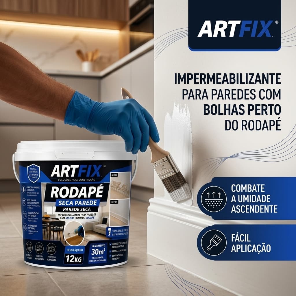 QUEIMA DE ESTOQUE - Rodapé 4KG e 12KG Impermeabilizante - Solução para Uso em Áreas Internas e Externas