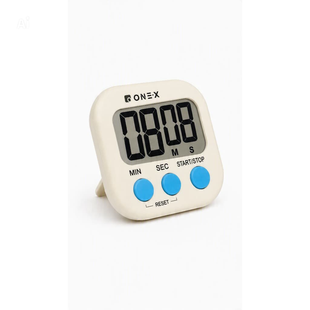 Timer Cronometro Digital Cozinha RegressivoONE-X TEM-6132 Imã Suporte Pilha AAA
