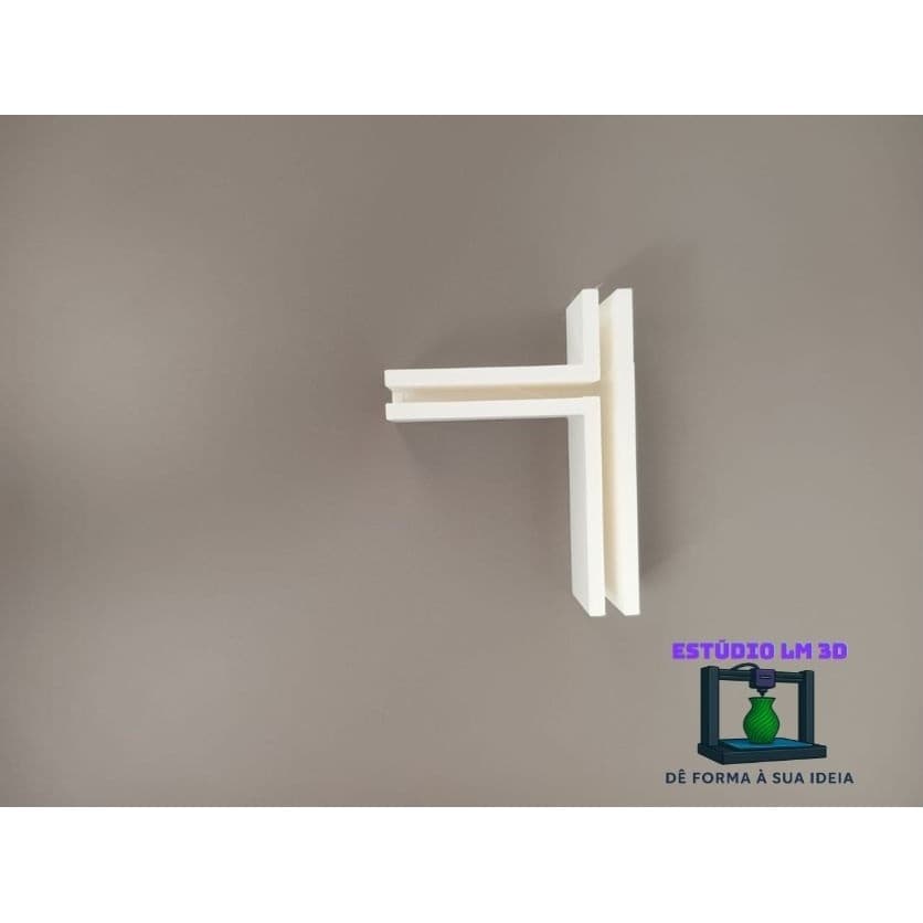 1(Uma) UNIDADE Cantoneira em T 6mm (UNIDADE) - ideal para união de placas em MDF