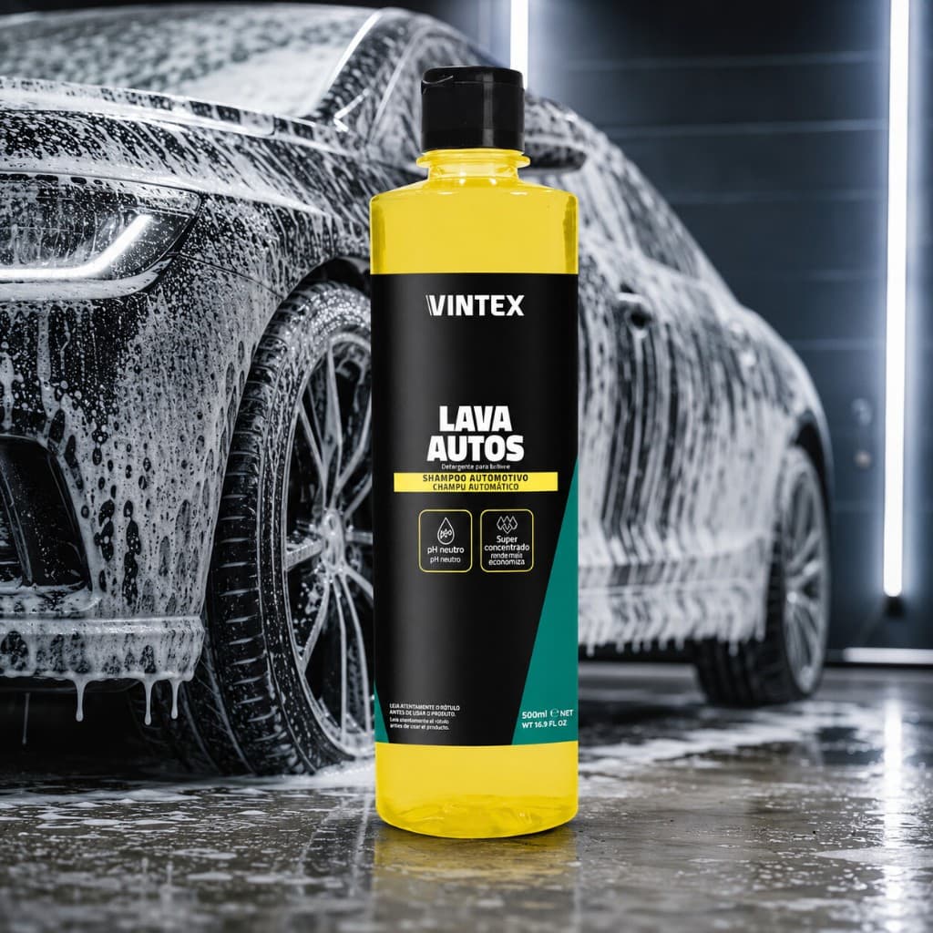 Lava Autos Vintex 500ml Shampoo Automotivo pH Neutro