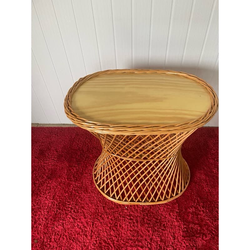 Mesa rattan oval  centro