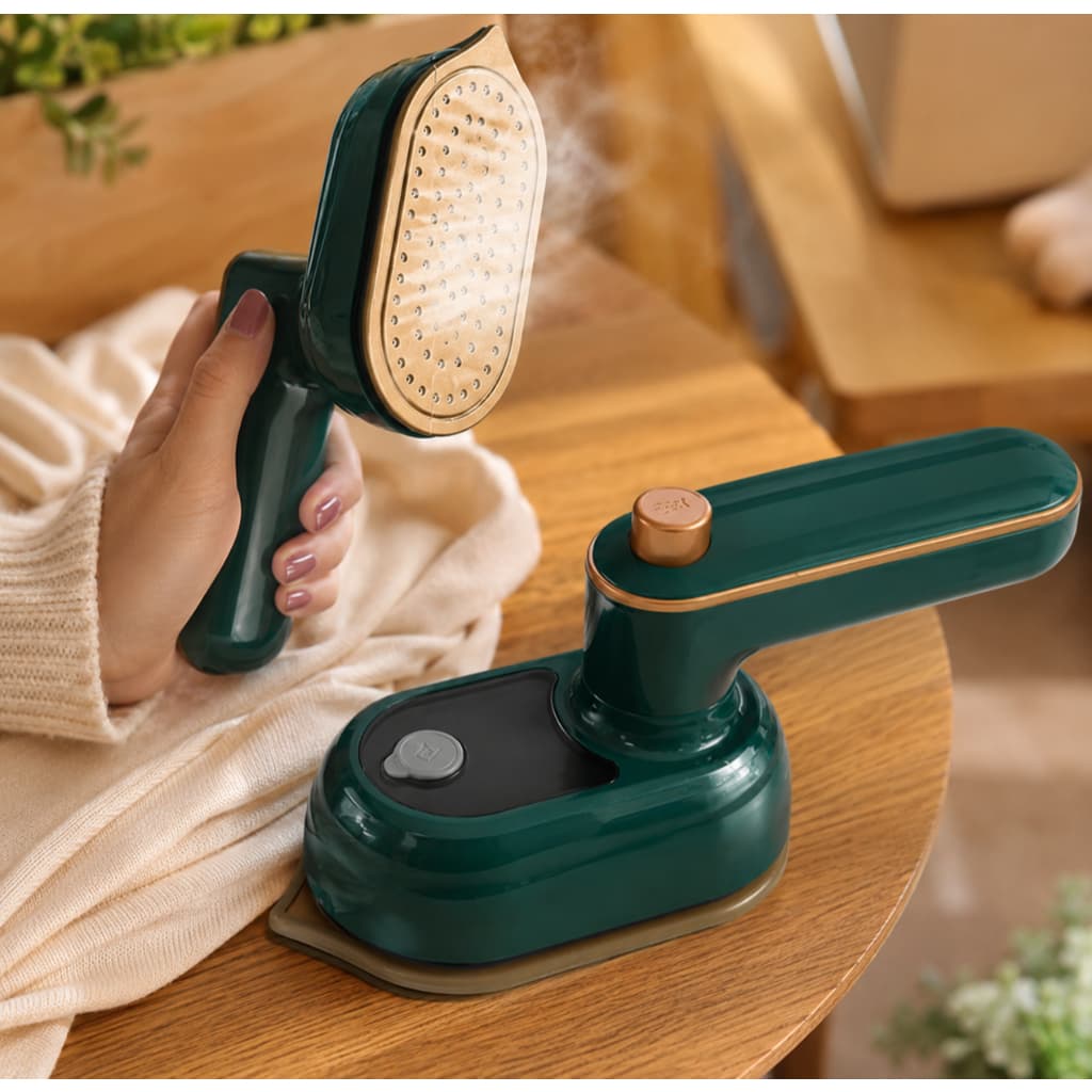 Mini Ferro de Passar Roupas Portátil Elétrico – Ferro de Viagem Compacto Leve para Casa Hotel Apartamento