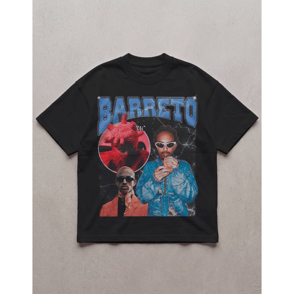 Camiseta Over Barreto Mc P Sair Unissex Streetwear Confortavel 100% Algodão