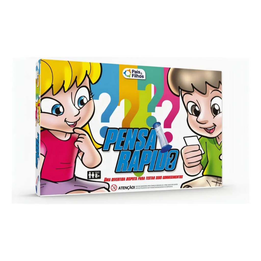 Jogo De Tabuleiro Divertido Pensa Rápido - Pais E Filhos
