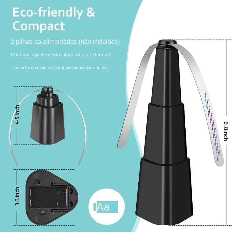 Ventilador Repelente de Moscas e Mosquitos - Seguro, Silencioso e Portátil