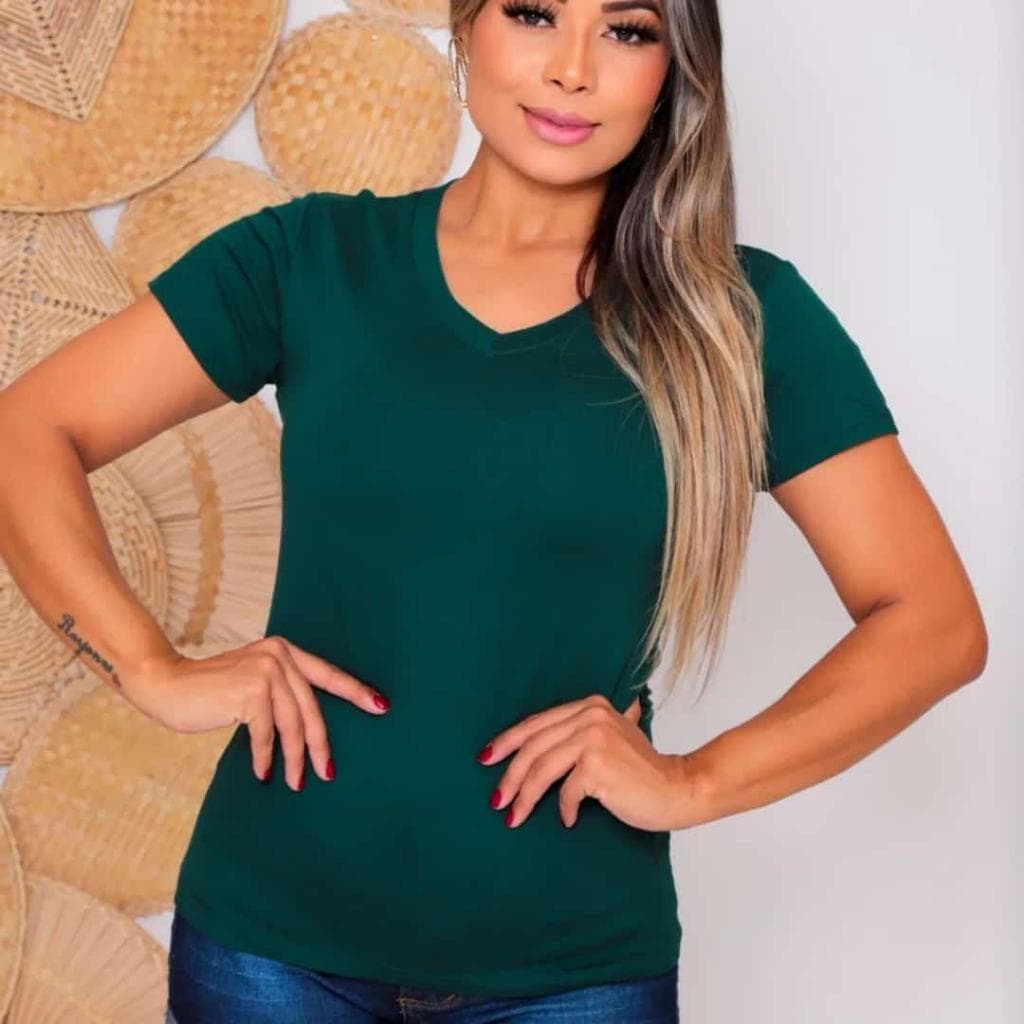 Blusa Babylook Gola V